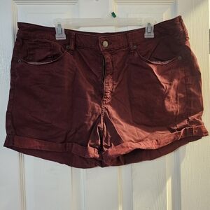 Universal Thread Women's Dark Red Jean Shorts
